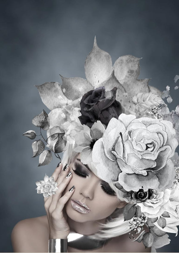 Silver flowers 2 poster