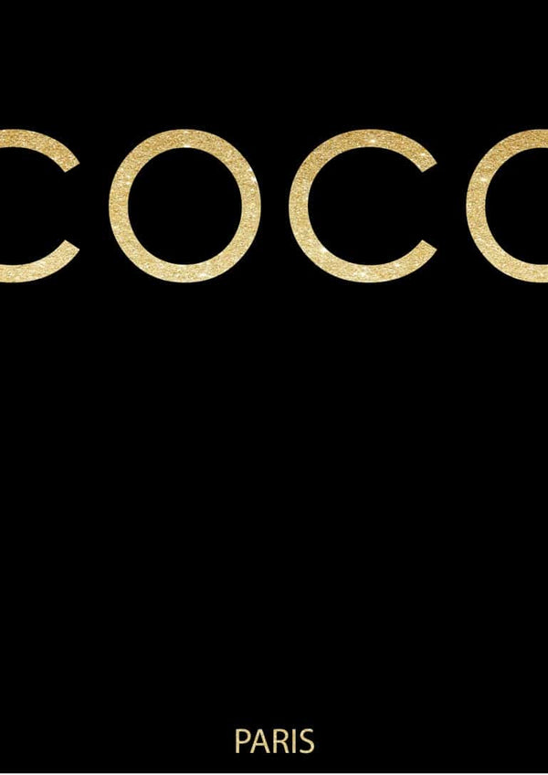 Black COCO poster