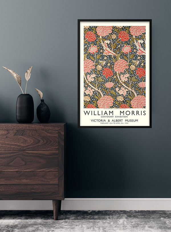 William Morris cotton print poster