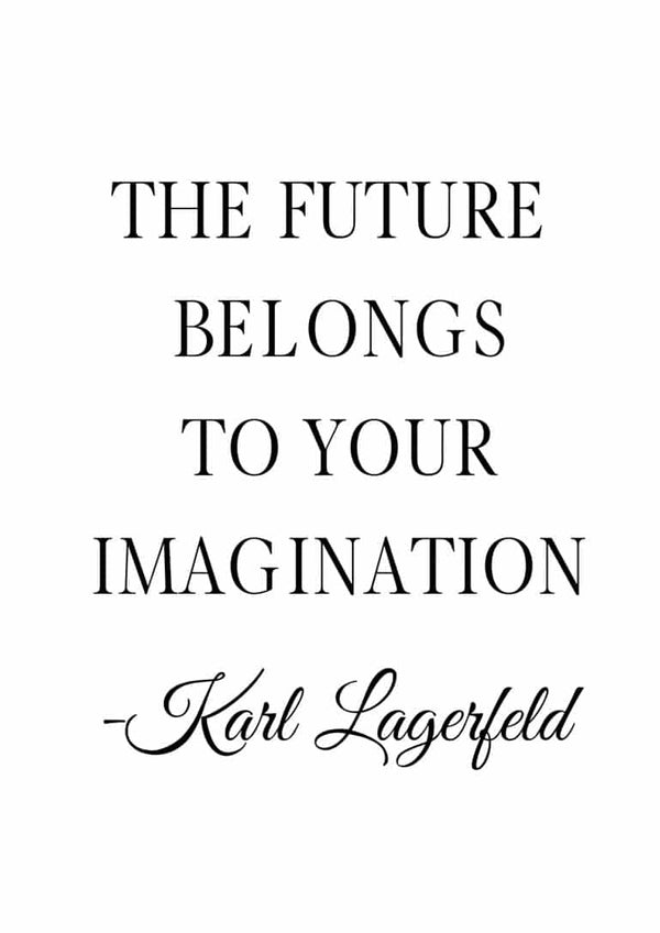 The future belongs poster