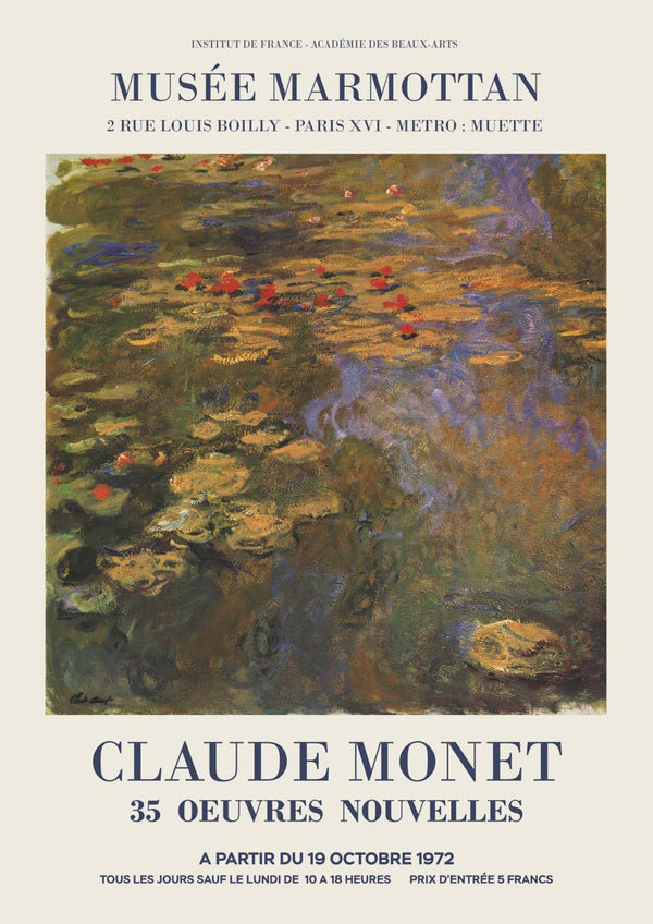 Claude Monet musée marmottan poster