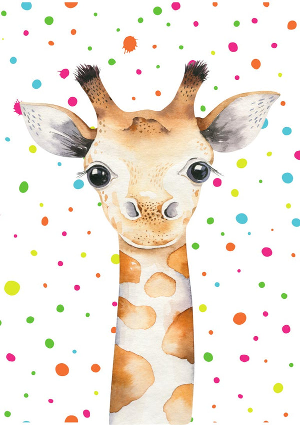Sød giraf poster til børn