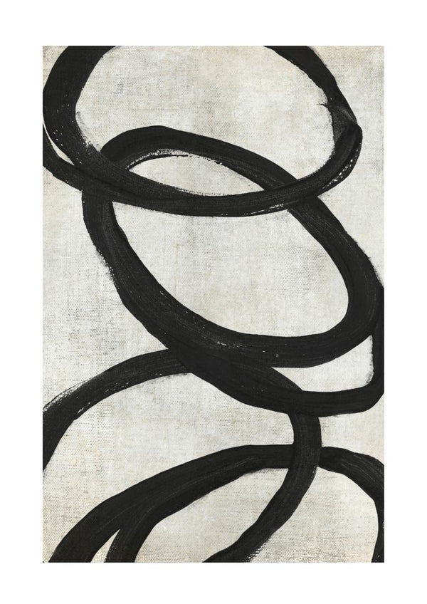 Black circle kunstposter