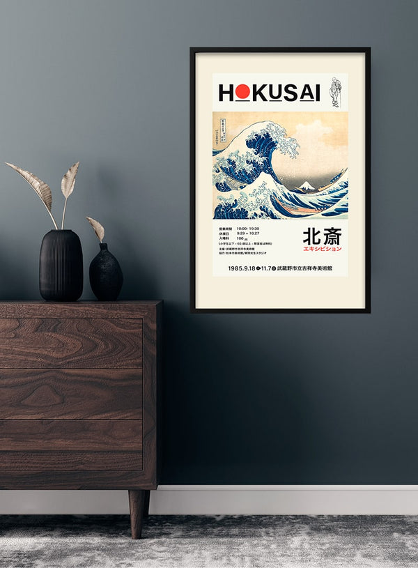 Den store bølge af Hokusai kunstposter
