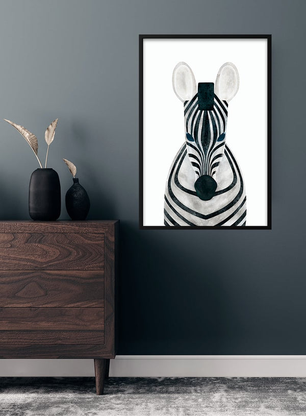 Sød zebra poster til børn