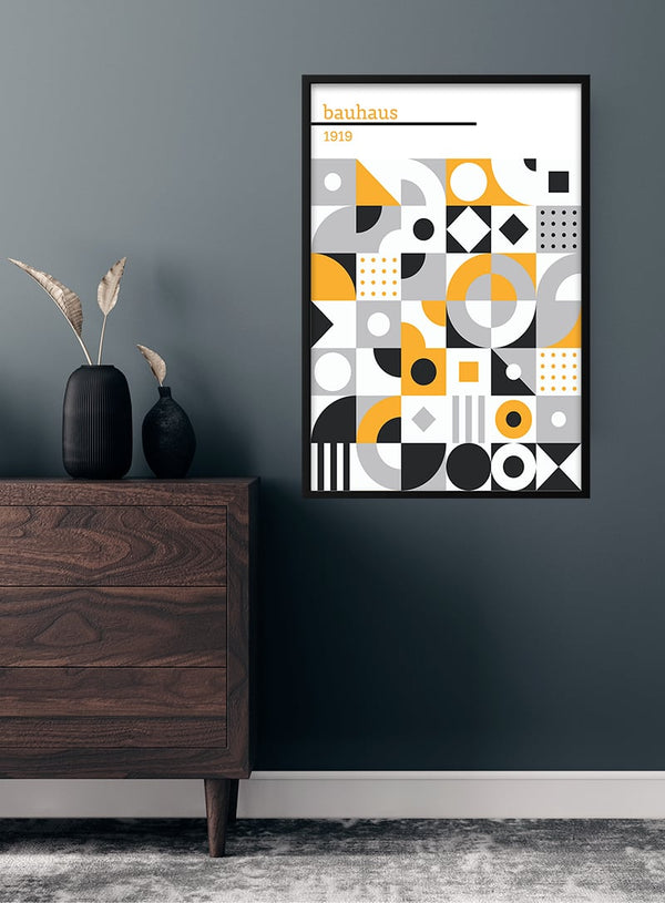 Bauhaus 1919 black n white poster