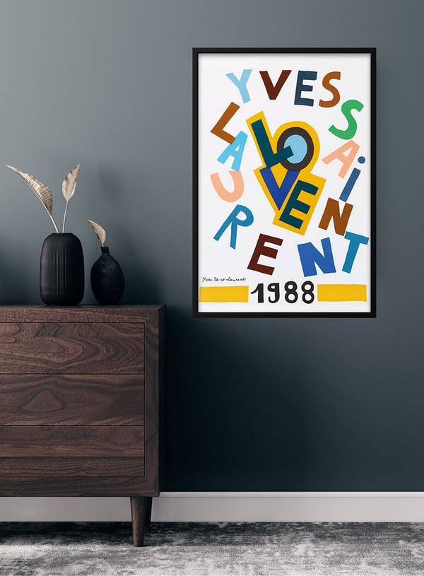 Yves saint Laurent exhibition poster