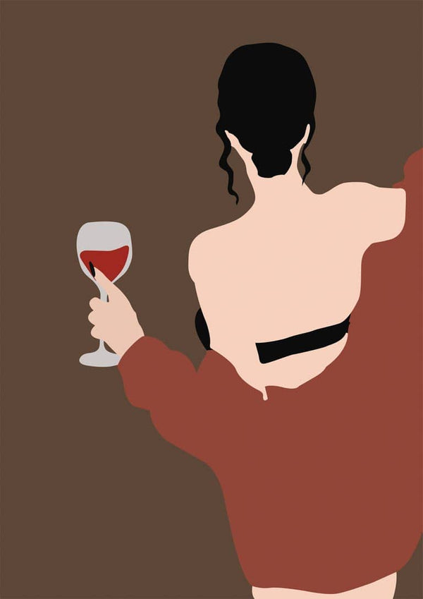 Woman and Wine Poster