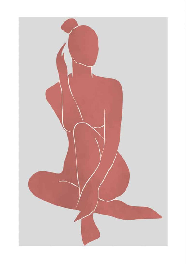 Abstractions in Red Poster