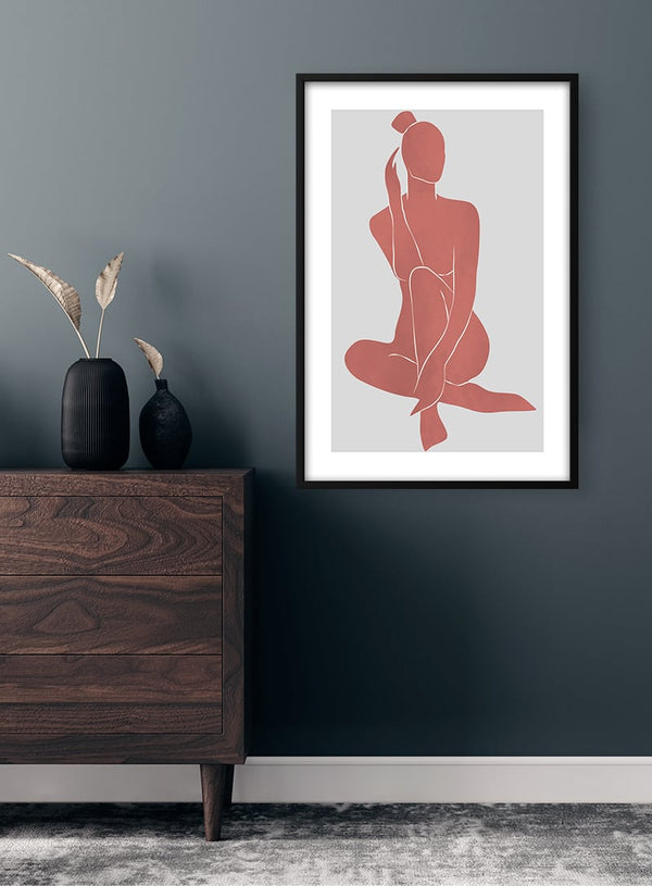 Abstractions in Red Poster