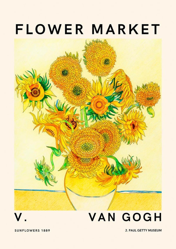 Van Gogh FLower Market No. 2 Poster