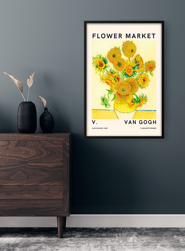 Van Gogh FLower Market No. 2 Poster