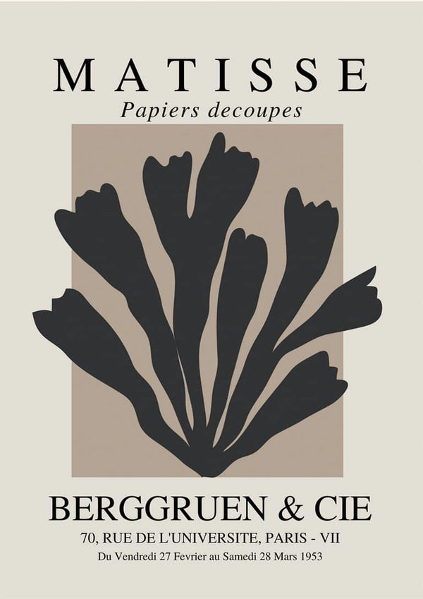 Black Papier Decoupe poster