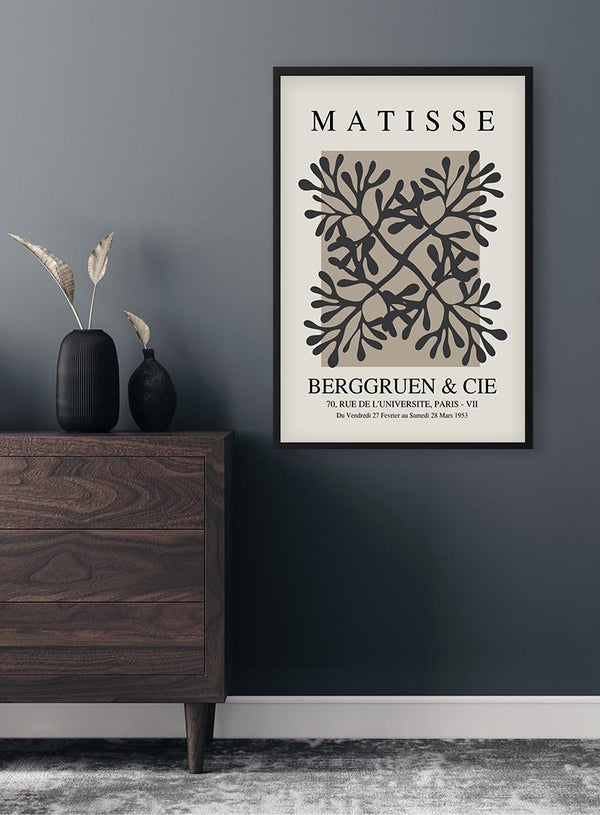 Papier Decoupe Coral Flower Poster