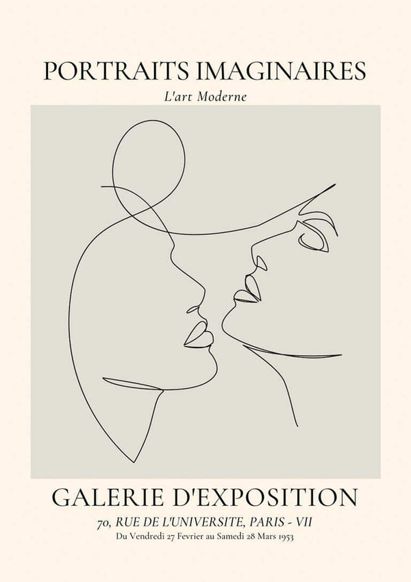 Portraits Imaginaires Kiss No. 2 Poster