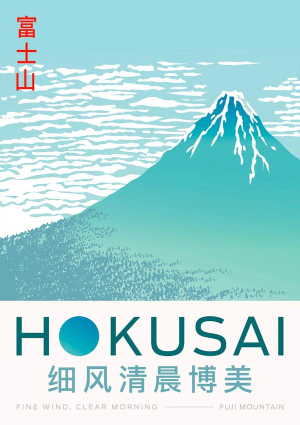 Hokusai - Fuji Mountain Poster