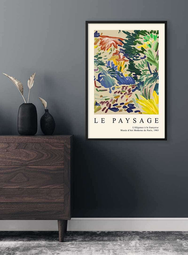 Matisse Inspired Landscape in France Poster