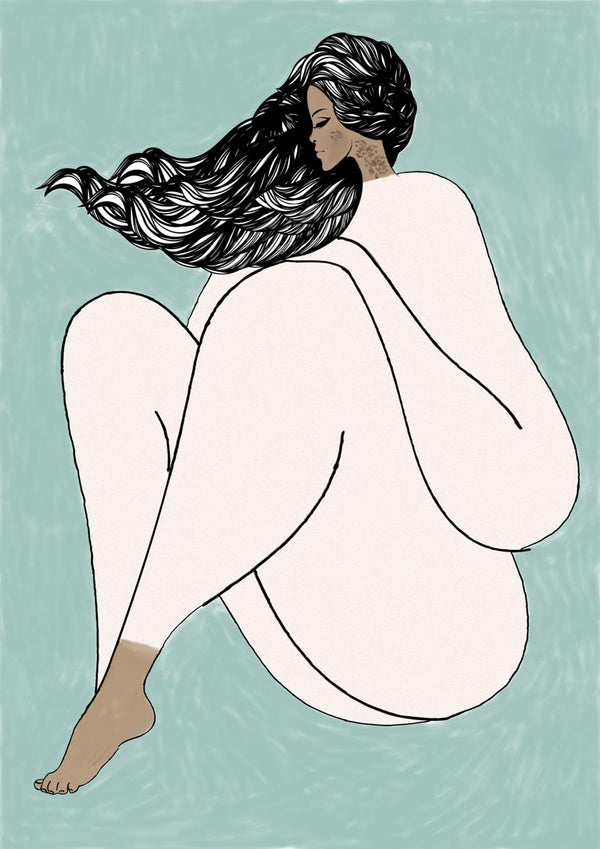 Woman in White Poster