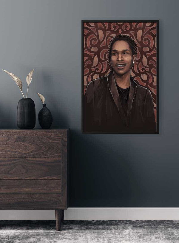 Asap Rocky Dark Art Poster
