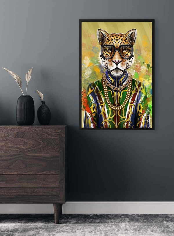 Leopard King Poster