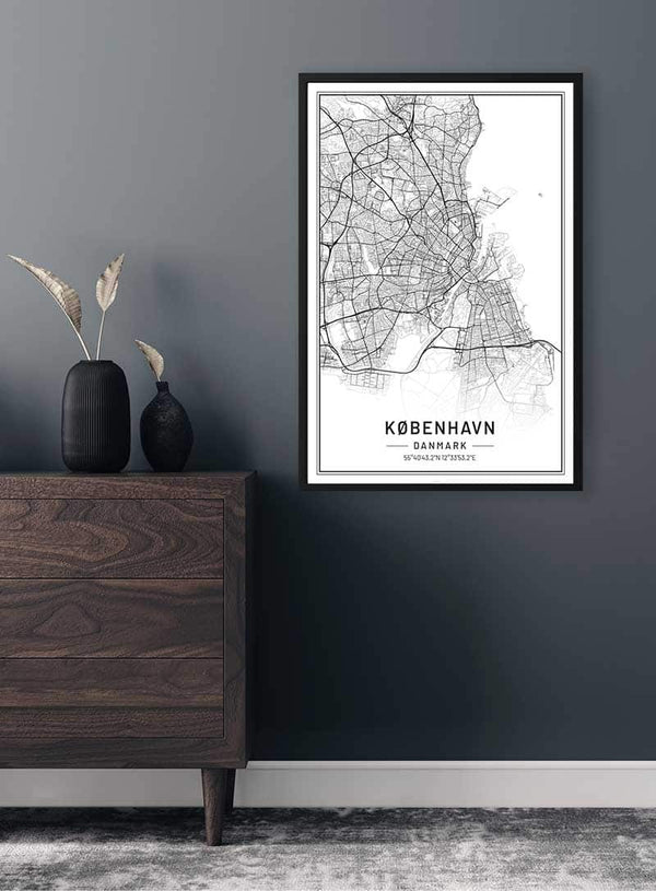 Kort over København - Byposter