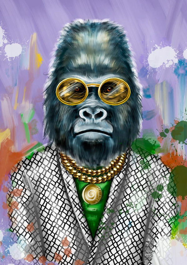 Artsy Gorilla Poster