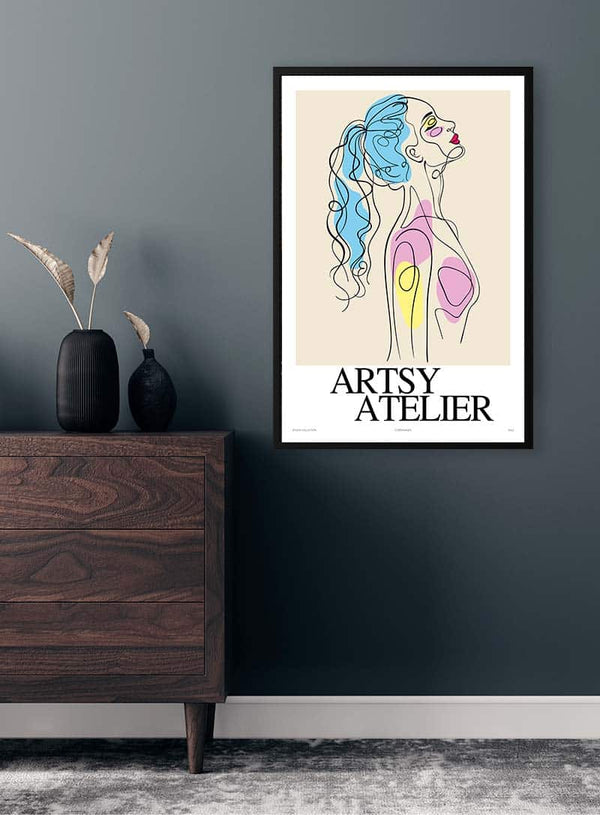 Abstract Woman Artsy Poster