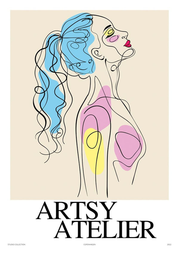Abstract Woman Artsy Poster