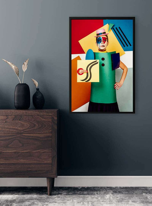 Suprematist portrait of Lena Naymkina Poster