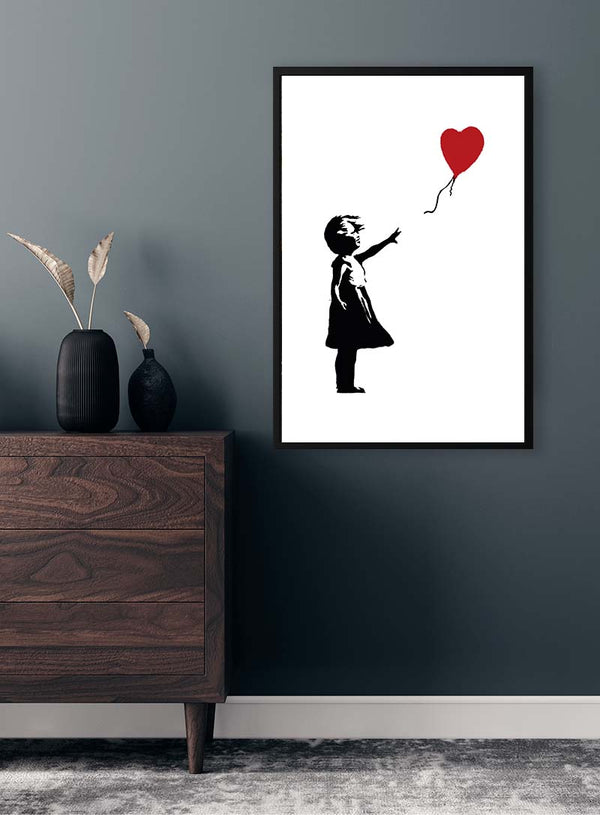 Girl With Love Balloon - Banksy