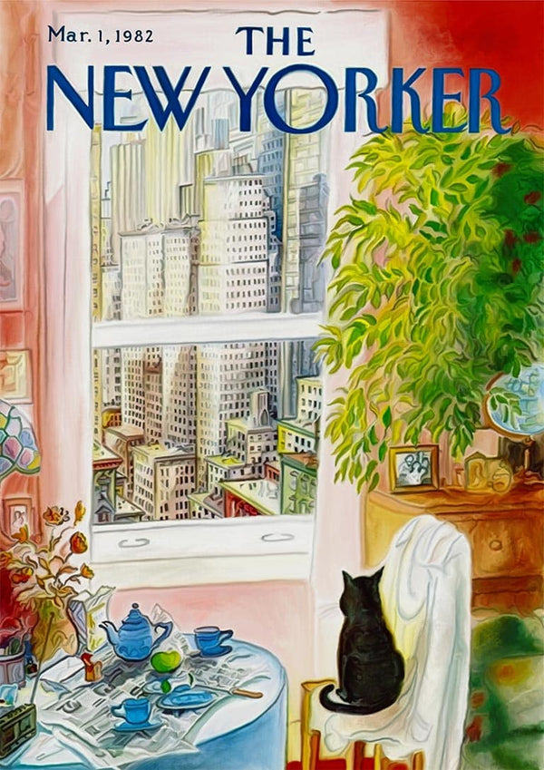 Cat in Window Poster