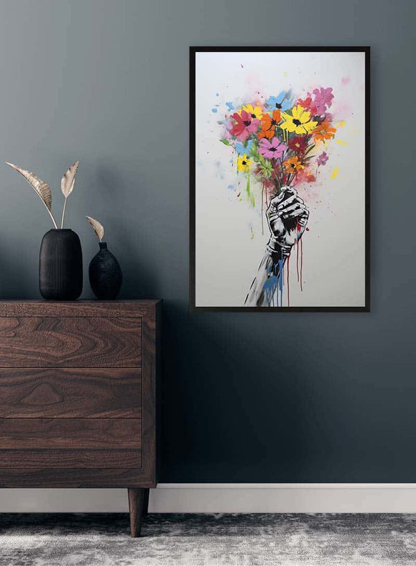 Flowers of Peace - Banksy Poster