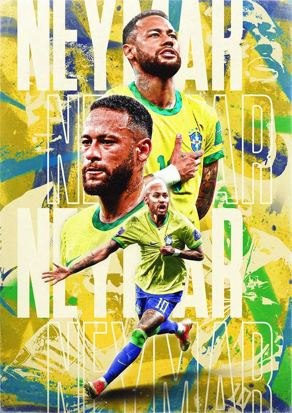 Neymar Football Poster