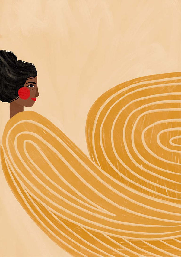 The Woman With the Orange Stripes - Bea Muller