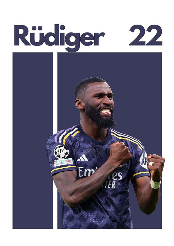 Antonio Rüdiger Football Poster