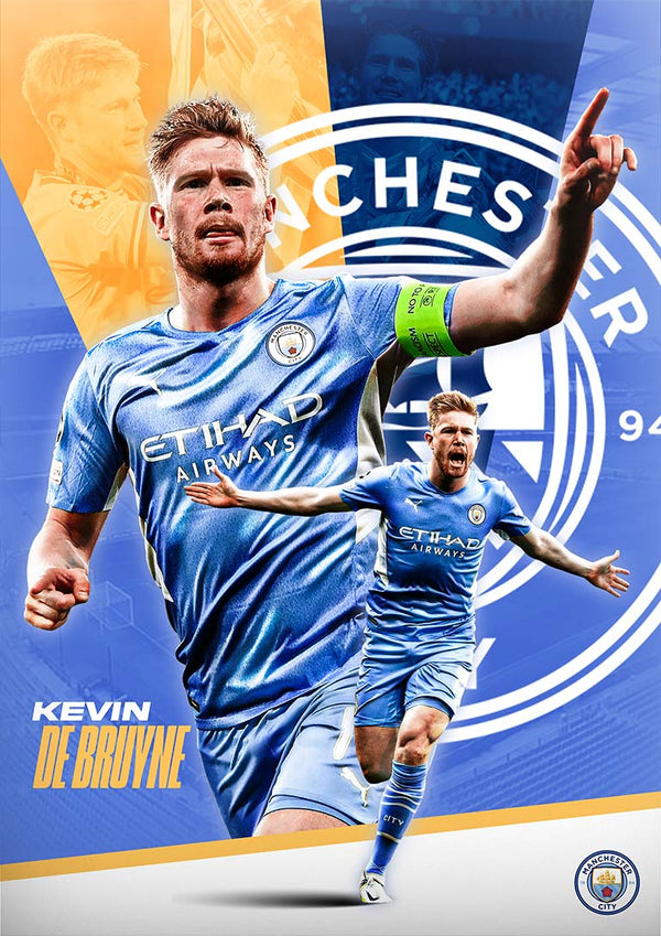 Kevin De Bruyne Football Poster