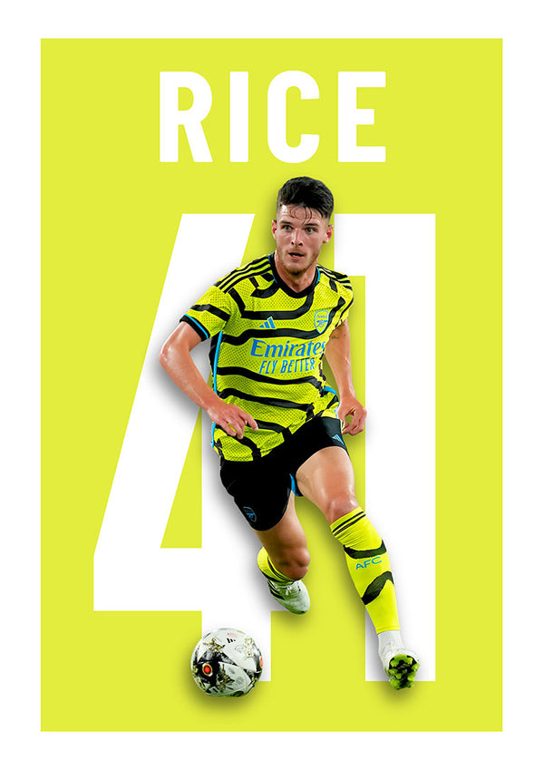 Declan Rice - Arsenal Football Poster