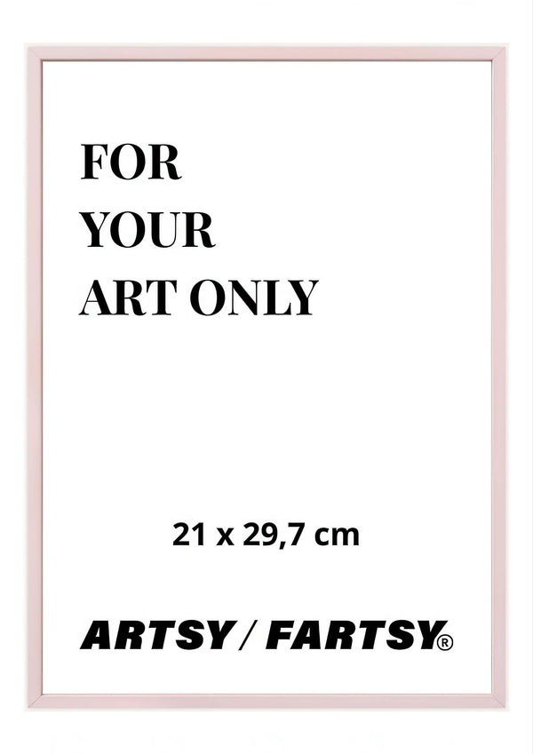 Pink Wooden Frame 21x30 cm