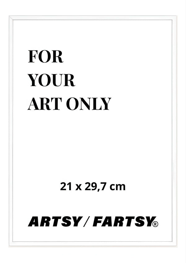 White Wooden Frame 21x30 cm
