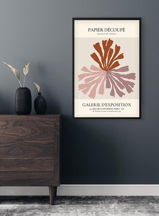 French Art Inspired Papier decoupe poster