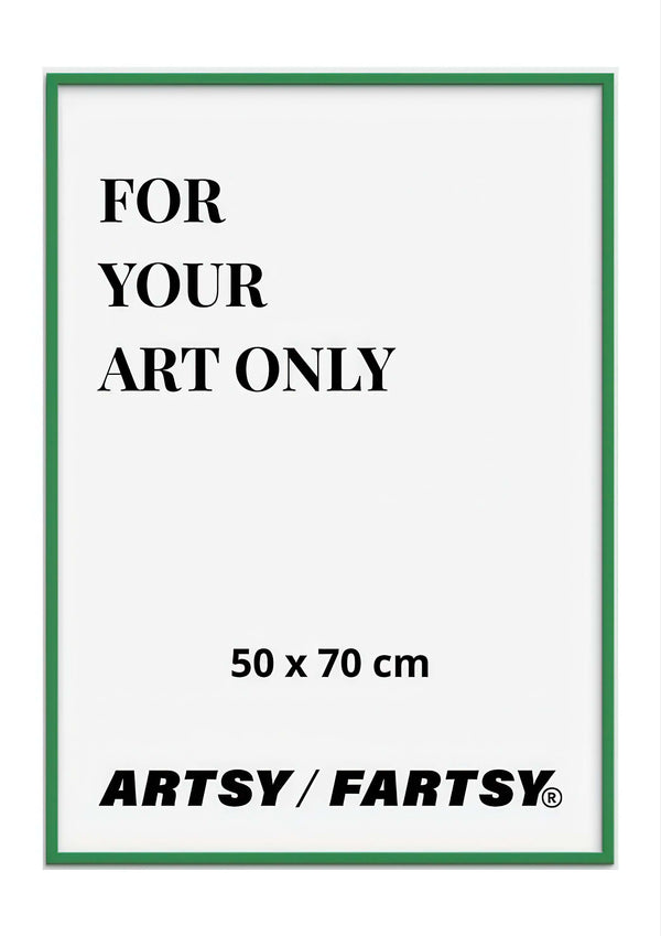 Green Wooden Frame 50x70 cm