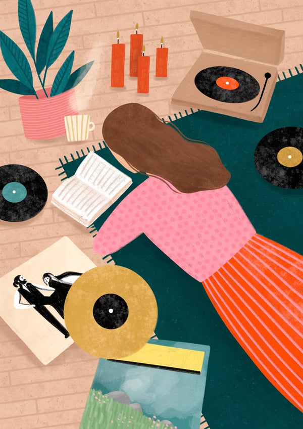 Record Playing - Bea Muller