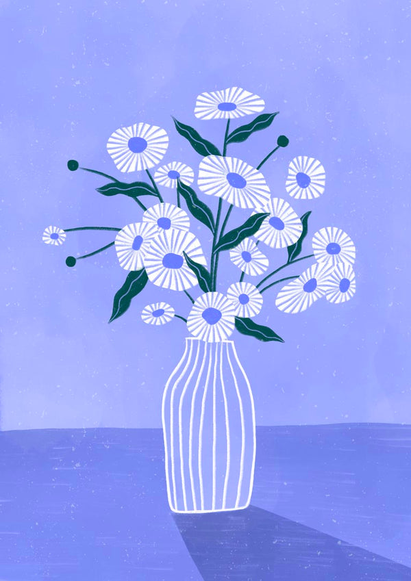 Flowers In Blue - Bea Muller