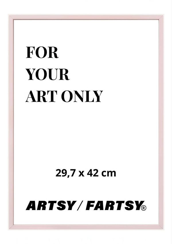 Pink Wooden Frame 30x42 cm
