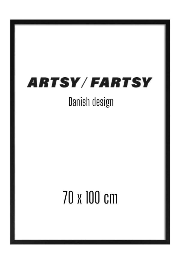 Black wooden frame 70x100 cm