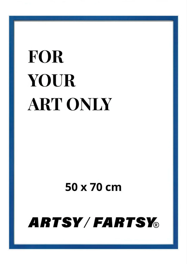 Blue Wooden Frame 50x70 cm