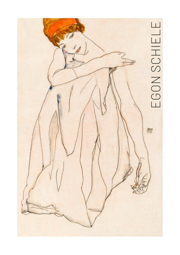 Dancer (1913) by Egon Schiele poster