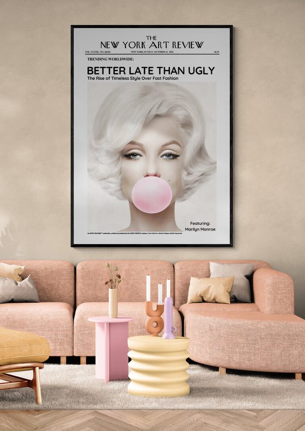 Marilyn Monroe - Art Review Poster