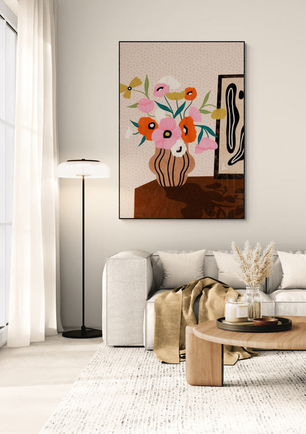 Flowers On Sideboard - Bea Muller