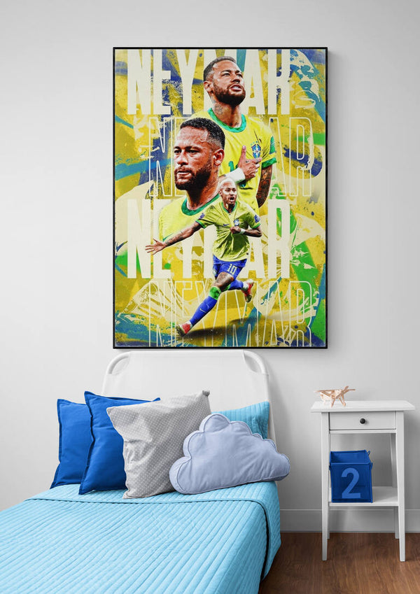 Neymar Football Poster